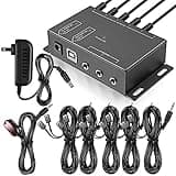 ICESPRING Infrared Repeater System IR Repeater Kit Control Up to 10 Devices Hidden IR System Infrared Remote Control Extender Kit