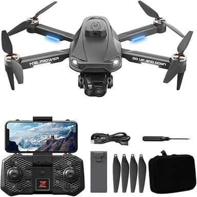 Camera Drone, TODAMU Brushless Quadcopter for Adults & Beginners, Obstacle Avoidance Drone with Stable Hovering, Mini Drone with Dual Batteries, Fun Drones with Camera and Beginner-Friendly Controls, One Key Take Off/Land, Gestures Selfie, Foldable Design with Carrying Case, Easter Birthday Gift
