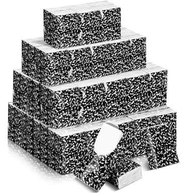 Ctosree 50 Pack Back to School Pocket Tissues Teacher Classroom Travel Packs Bulk 500 Sheet Small Notebook Tissues Pocket Packs 3 Ply Mini Travel Size Individual (Composition Book)