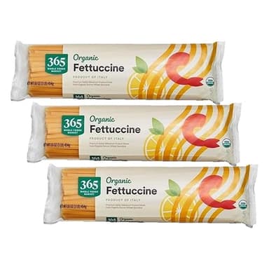 365 by Whole Foods Market, Organic Fettuccine, 16 Ounce (Pack of 3)