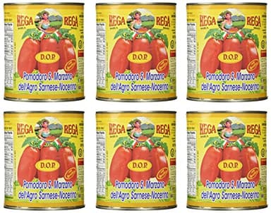 San Marzano Dop Authentic Whole Peeled Plum Tomatoes (6 Pack), 1.75 Pound (Pack of 6)