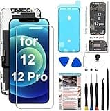 Fixerman for iPhone 12/12 Pro Screen Replacement Kit 6.1 inch 3D Touch LCD Screen Display Digitizer Frame Assembly