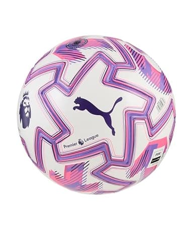 Puma Unisex Orbita Pro Premier League Soccer Ball (FIFA Quality Pro), White-Multicolor AH25, 5