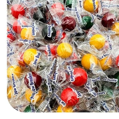 Jaw Breakers Hard Candy - 3 Pound Bulk Pack (About 230 Count) - Individually Wrapped