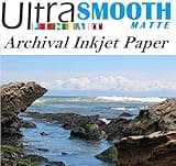 Ultrafine Smooth Matte FineArt 100% Cotton Rag Archival 320 gsm 17mil Inkjet Paper 13 x 19/50 Sheet Box C2S 2-Sided