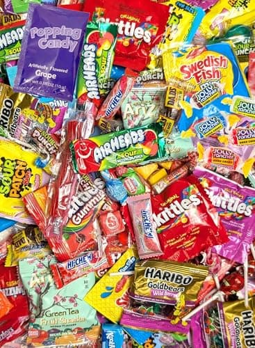 Ultimate Assorted Candy Party Mix - 2 LB Bag - Mega Variety Bulk Assortment - Easter - Individually Wrapped Candy - Queen Jax - Variety Pack