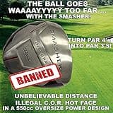#1 PGA Long Distance Integra Smasher Illegal Distance Banned Oversize 550cc Custom Golf Driver - Compare Taylormade Callaway Ping