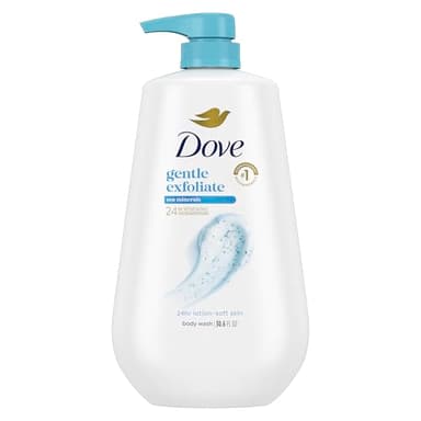 Dove Body Wash with Pump Gentle Exfoliate with Sea Minerals For 24hr Lotion-Soft Skin Moisturizing Skin Cleanser with No Sulfates No Parabens 30.6 oz