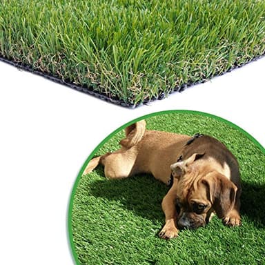 WarmShe WS Artificial Grass Turf 3FTX10FT,1,38inch 4 Tone Realistic Synthetic Thick Fake Faux Grass Rug Astroturf Carpet Landscape for Dogs Indoor Outdoor Garden Lawn Mat, with Drainage Holes
