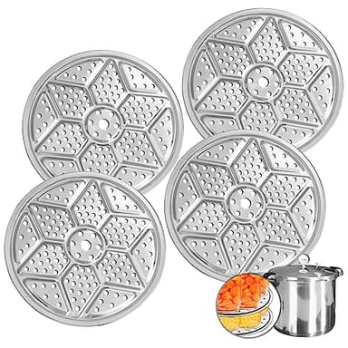 aoulela 4Pack Pressure Canner Rack, Stainless Steel Canning Rack for Pressure Cooker, 11 Inch Canning Rack for Water Bath Canner, Canning Supplies, Compatible with Presto, All American and More