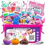 LILYBUDS Slime Party Favors, DIY Science Kit for Boys Girls Ages 6-12, STEM Kit Ice Cream Soft Clay Making Kit Ages 5-7 8-12 Kids Clay Gift Toys, Easter & Birthday Party Supplies