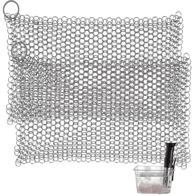 2 PCS Stainless Steel Sous Vide Weights Net 8 * 8inch Sous Vide Helper for Precise Cooking Keep Sous Vide Food underwater