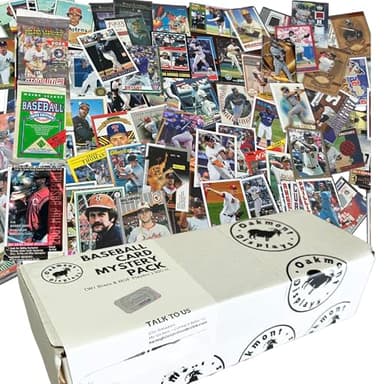 Baseball Card Mystery Box - 500 Cards Plus Sealed Pack | Loaded with Superstars and Hall of Famers - One Game Used Per Box | Autographs Inserted | 1970s to Present - Collection Starter Set