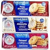 Voortman Sugar Free Cookies - Variety Pack - Oatmeal (1, 8oz packs) - Iced Almonette (1, 8oz) - Pecan Shortbread (1, 8oz) - Made with Real Ingredients - 3 Packs Total