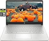 HP 14 Premium HD Portable Laptop Computer Students Business, Quad-Core Intel Celeron Processor, 8GB RAM, 256GB Storage(128GB eMMC+128GB SD Card), 1 Year Office 365, HDMI, Win 11 w/Accessories