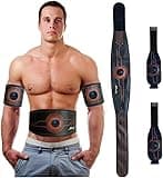 Mtoner Abs Stimulator Muscle Training Fitness Workout Equipment Ab Toner Belt for Abdominal/Arm/Leg Full Set Fit 23''-60'' man and woman