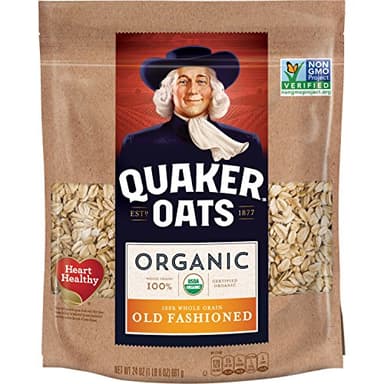 Quaker Organic Old Fashioned Oats, Non-GMO Project Verified, 24 Ounce, Resealable Bag