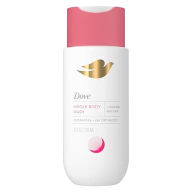 Dove Intimate Wash for Women - Gynecologist Tested Unscented Hydrating pH Optimized Feminine Wash For Sensitive Skin, 8 oz