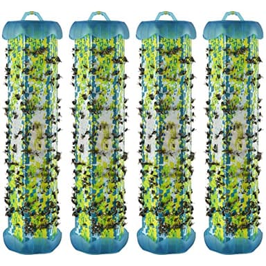 RESCUE! Non-Toxic TrapStik for Flies – Indoor Hanging Fly Trap - 4 Pack