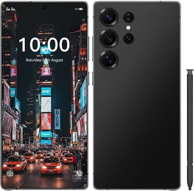 K25 Ultra Unlocked Smartphone 5G, 8GB RAM 256GB ROM + TF Expansion, 7.3" FHD+ Display, 108MP Camera, 72MP Selfie, 8800mAh Battery, Dual SIM Android Phone, Global Version, Long Battery Life (BLACK)