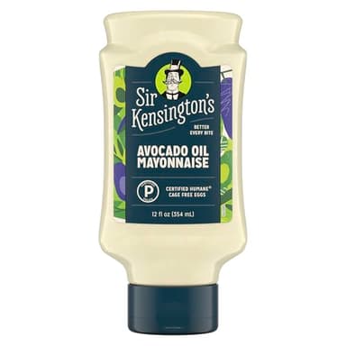 Sir Kensington's Mayonnaise Avocado Oil Mayo Keto Diet & Paleo Diet Certified Gluten Free & Non-GMO Project Verified Condiment 12 oz