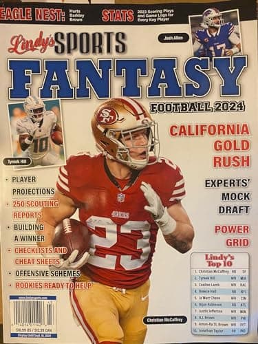 Lindy's Sports Fantasy Football 2024 Top 10, Magazine