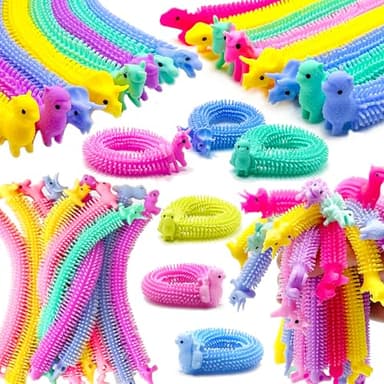 YZXODN 30 Pack Stretchy Strings Fidget Toys, Sensory Toys Bulk for Kids, Adults Stress Relief, Anti-Anxiety Autism Toys, Perfect for Easter, Children's Day, Classroom Exchange, Birthday, Party Favors