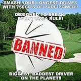 White Ghost Sooolong Illegal Non-CONFORMING High COR 750cc Huge Distance Banned Golf Driver Component Head (10.5)