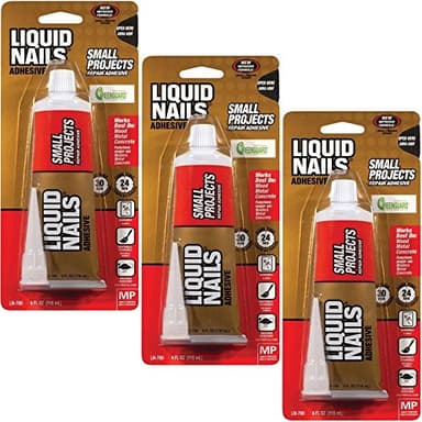 Liquid Nails LN-700 4-Ounce Small Projects and Repairs Adhesive (Pack of 3)