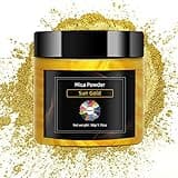 NTWJNJY Sun Gold Mica Powder for Epoxy Resin，Natural Shimmer Mica Powder Used for Coloring Resin Artwork, car Spray Paint, Candles, soap, Eye Shadow, Lip Gloss, Nail Polish(50g/1.7oz)