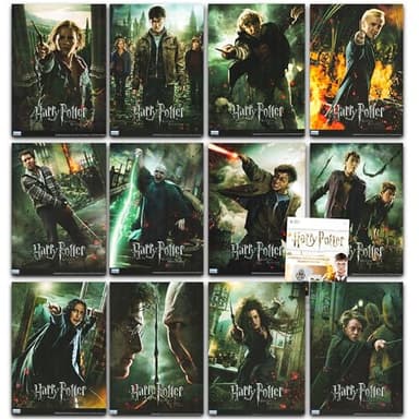 Harry Potter Poster Book Super Set ~ 12 Hogwarts Posters Featuring Harry, Ron, Hermione, and More (Hogwarts Room Decor) (Harry Potter Posters)