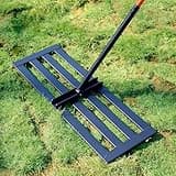 Lawn Leveling Rake, 30''x10'' Leveling Rake, 78 inch Handle Length, Stainless Steel, Adjustable Handle Lawn Leveler Rake for Backyard, Garden, Golf Course, Farm ＆ Pasture, Professional Lawn Care Tool