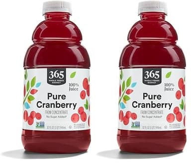 365 by Whole Foods Market Cranberry Juice, 32 Fl Oz | Pack of 2