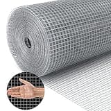 Land Guard 19 Gauge Hardware Cloth, 1/2 inch Chicken Wire Fence, Galvanized Welded Cage Wire Mesh Roll Supports Poultry Netting Cage Fence………