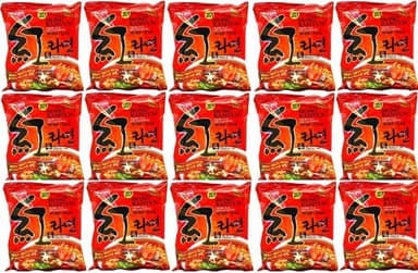 Ohsung Hong Ramyun/ramen Hot & Spicy Noodle Soup with Soy Peptide 4.2 Oz: 15 Pack