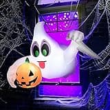 Urvoix 3.5FT Halloween Inflatables Ghost, Outdoor Halloween Decorations Window Ghost with Build-in LED Lights, Blow Up Ghost Broke Out from Window for Holiday Lawn Garden Decor