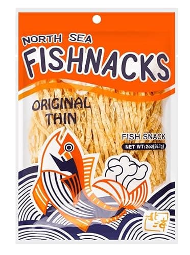 Dried and Roasted Fish Jerky Snack with Spicy Flavor, Shredded Dry Fish (Original)