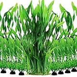 PietyPet Aquarium Plants, 20pcs Fish Tank Decor Green Plants Artificial Aquarium Decorations for Household and Office Aquarium Simulation, Small to Large