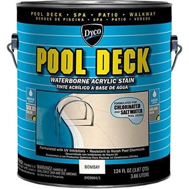 Pool Deck 1-gal. 9064 Bombay Low Sheen Waterborne Acrylic Stain