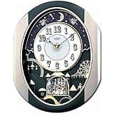 Black Novelty Rhythm Small World Magic Motion Wall Clock