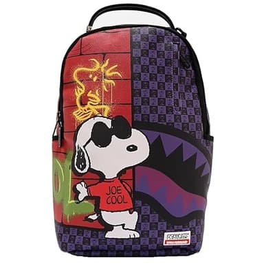Sprayground Cool Backpack, 18" H x 12" W x 6" D, Multicolor, Unisex, 20-Liter Capacity, Laptop Sleeve, Water Bottle Pockets, Luggage Compatible