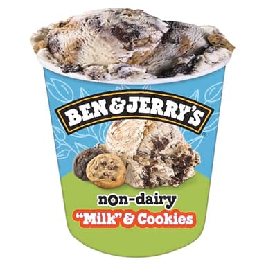 Ben & Jerry's Non-Dairy "Milk" & Cookies Vanilla Frozen Dessert Certified Vegan Pint 16 oz