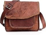 cuero 11 inch Small Handmade Crossbody Shoulder Genuine Leather iPad/Tablet Travel Work Vintage Messenger Bag For 10.5 inch iPad Pro for Women & Men - Gift for Him Her