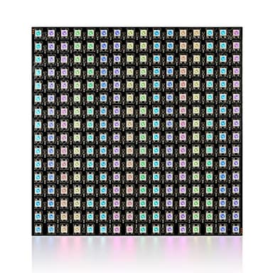SEZO LED Matrix WS2812B RGB 5050SMD LED Screen Panel Individually Addressable16x16 256 Pixels Digital Flexible for Arduino Programmed Image Full Color Lighting DC5V