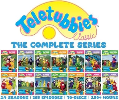 Teletubbies: The Complete Classic Series Collection [DVD] 14 Seasons, 365 Episodes, Over 150 Hours on 70 Discs (Seasons 1, 2, 3, 4, 5, 6, 7, 8, 9, 10, 11, 12, 13 & 14) - Fun & Learning for Children