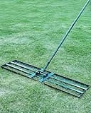Lawn Leveling Rake,Stainless Steel Lawn Leveler with 45”x10” Ground Plate, 78” Adjustable Long Handle, Heavy Duty Large Level Yard Tool for Grass, Golf Field, Level Soil or Dirt Ground Surfaces-Green