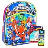 Marvel Super Hero Adventures Mini Backpack - 3 Pc Bundle With 11" Avengers Superhero School Bag For Boys, Kids, Spiderman Coloring Pack And More | Marvel School Supplies