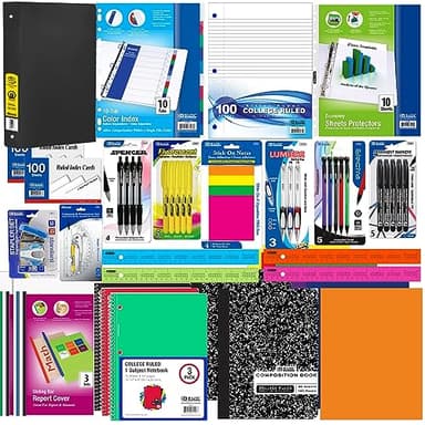 OMURA Learning | Back To School Bundle Kit For Middle/High School with Retails Value over $179.99 | 70 Pieces