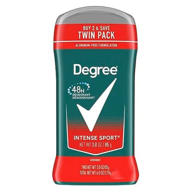Degree Men Original Protection Deodorant Intense Sport 2 Count 48-Hour Odor Protection Deodorant for Men 3 oz