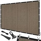 Artpuch 90% Sun Shade Cloth, 10 x 12 FT Pergola Shade Cover Canopy with Grommets, Sun Screen Fabric Tarp for Patio, Outdoor, Garden, Backyard, Mocha